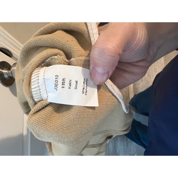 Unbranded Women‎ Overalls Jumpsuit Khaki Twill Adjustable Straps Size Small - Picture 4 of 5